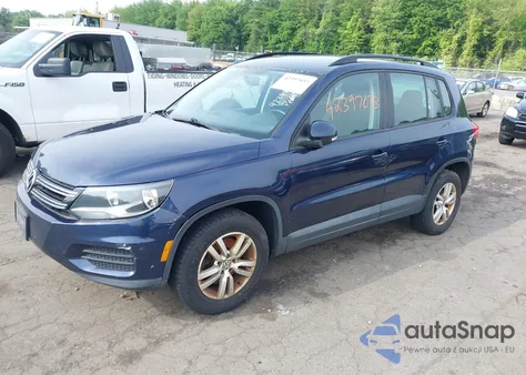2015 Volkswagen Tiguan S z USA, uszkodzony, nr VIN WVGBV7AX8FW503114